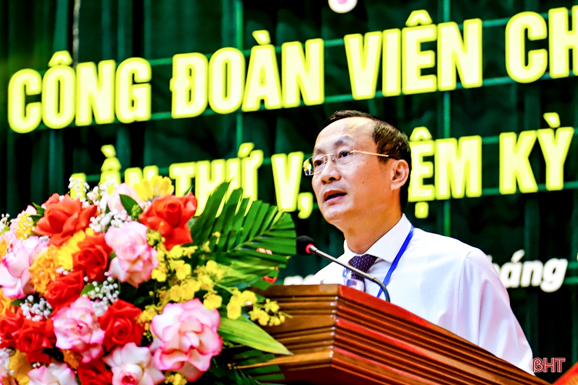 Đồng chí Hà Văn Oanh tái cử Chủ tịch Công đoàn Viên chức tỉnh Hà Tĩnh nhiệm kỳ 2023 - 2028