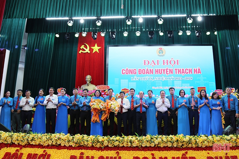 Ông Phạm Nam Anh tái cử Chủ tịch LĐLĐ huyện Thạch Hà