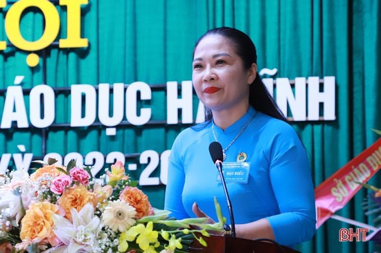 Ông Trần Hậu Tú tái cử Chủ tịch Công đoàn ngành Giáo dục Hà Tĩnh