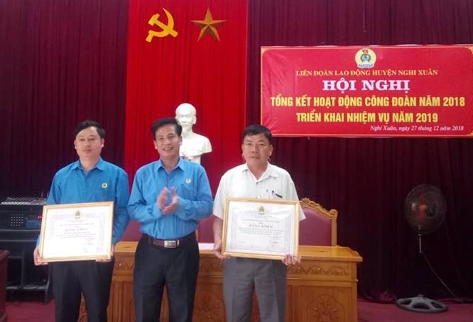 Liên đoàn Lao động huyện Nghi Xuân tổng kết năm 2018 