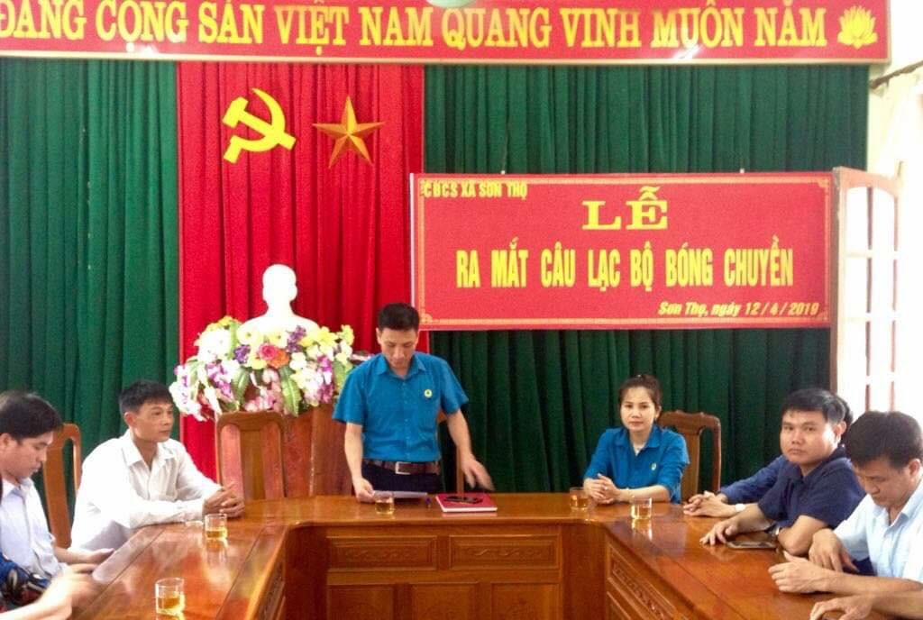 Vũ Quang: CĐCS xã Sơn Thọ ra mắt Câu lạc bộ bóng chuyền Nam