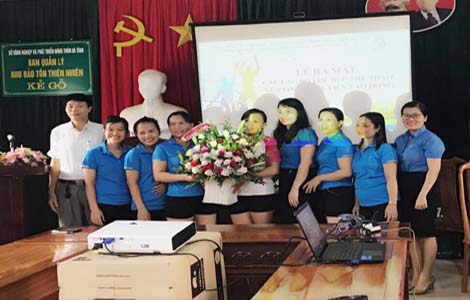 CĐN Nông nghiệp và PTNT: Chỉ đạo CĐCS Ban Quản lý Khu Bảo tồn Thiên nhiên Kẻ Gỗ ra mắt Câu lạc bộ nữ Thể dục Thể thao