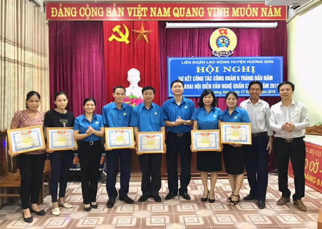 Hương Sơn: Sơ kết hoạt động Công đoàn 6 tháng đầu năm 2019