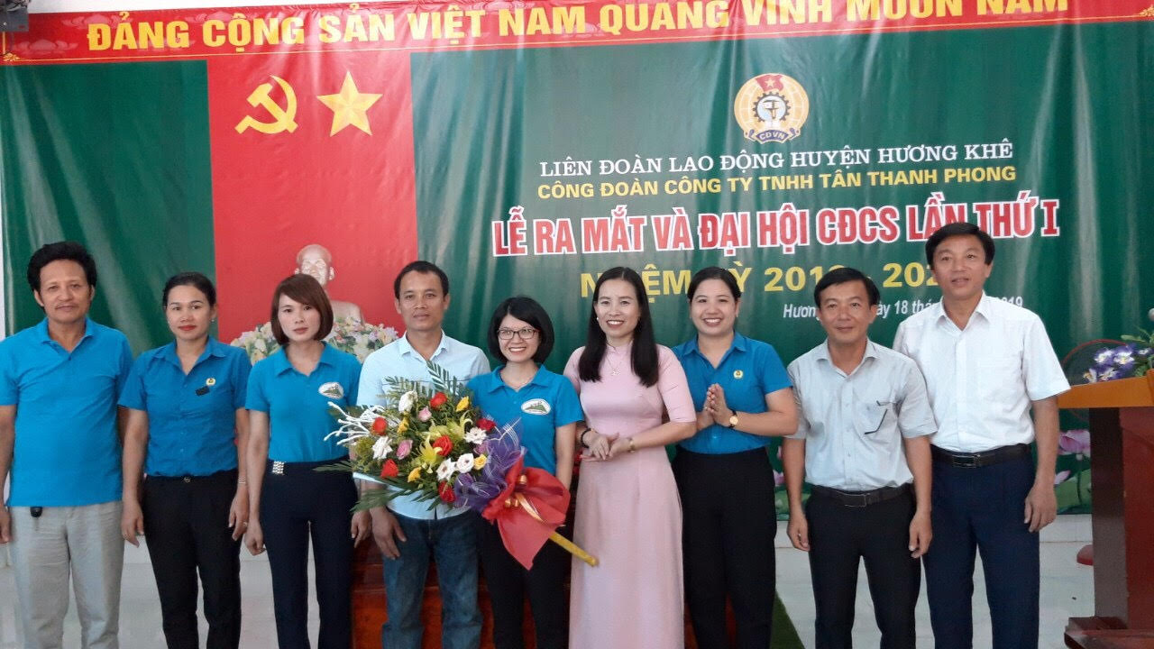 Hương Khê: Ra mắt và Đại hội CĐCS Công ty TNHH Tân Thanh Phong