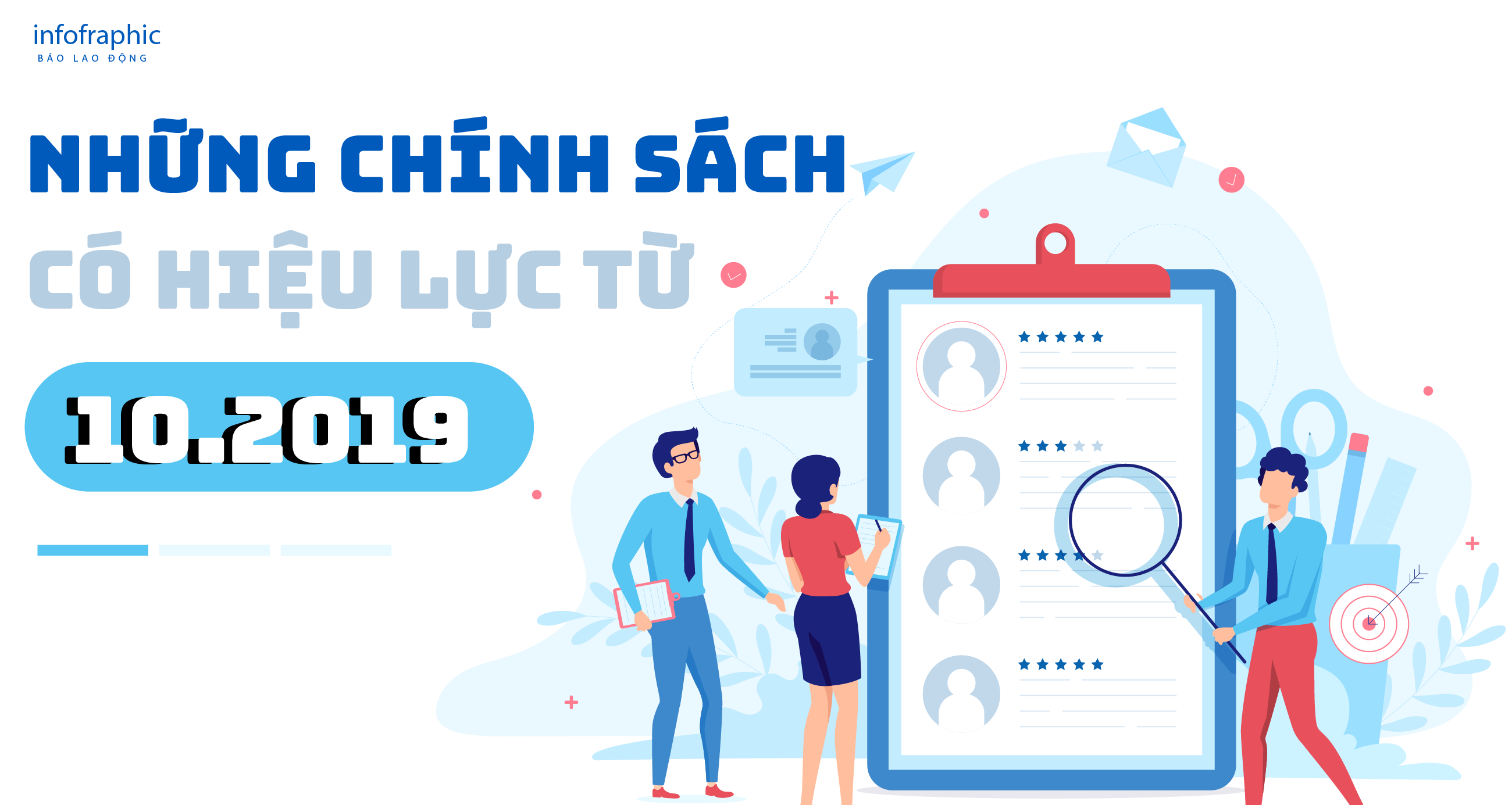  Những chính sách có hiệu lực từ tháng 10.2019