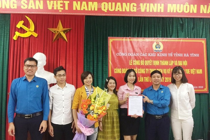 CĐ các Khu kinh tế tỉnh: Thành lập Công đoàn cơ sở, kết nạp 175 đoàn viên