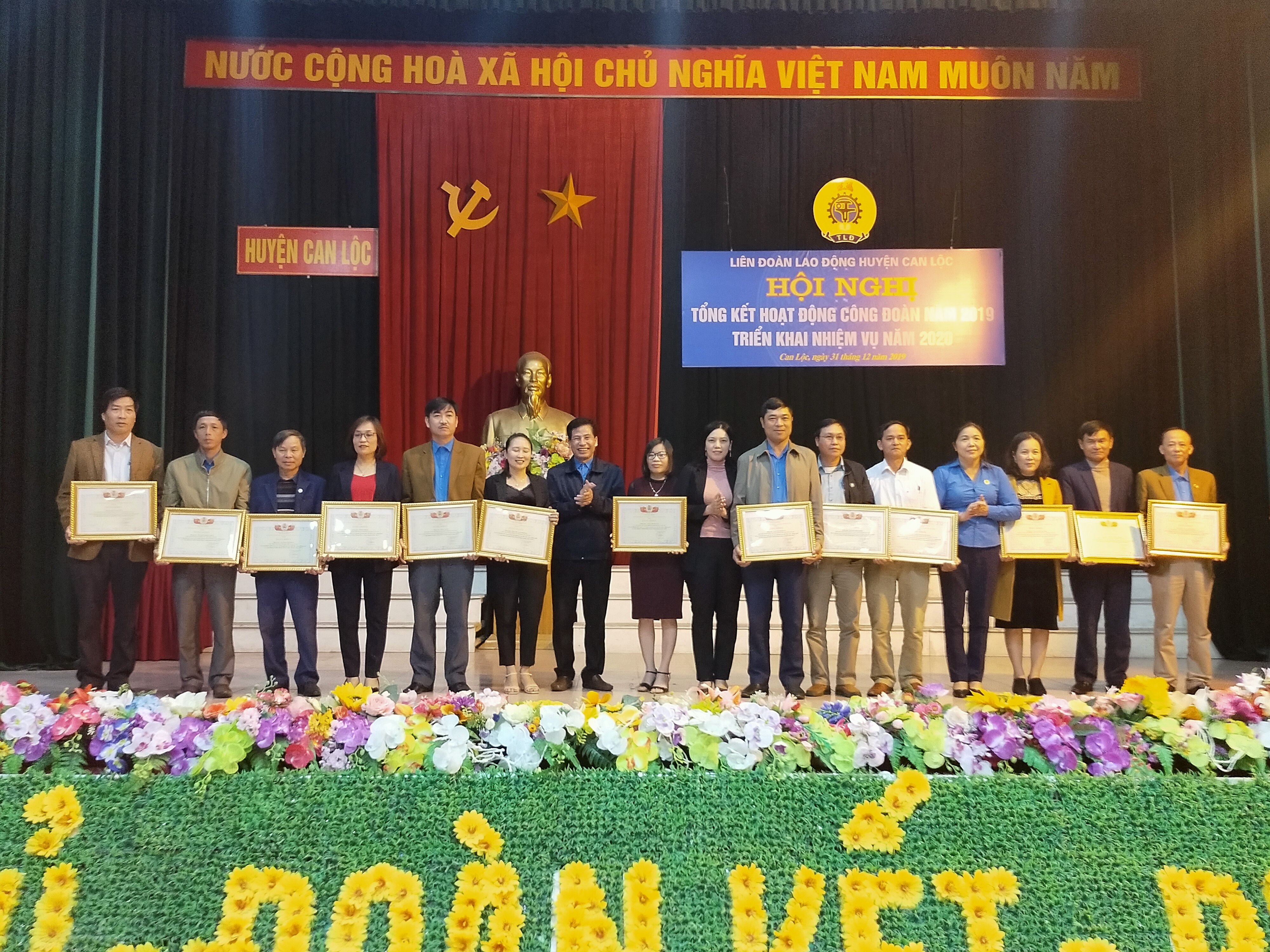 Can Lộc: Tổng kết hoạt động công đoàn năm 2019, triển khai nhiệm vụ năm 2020