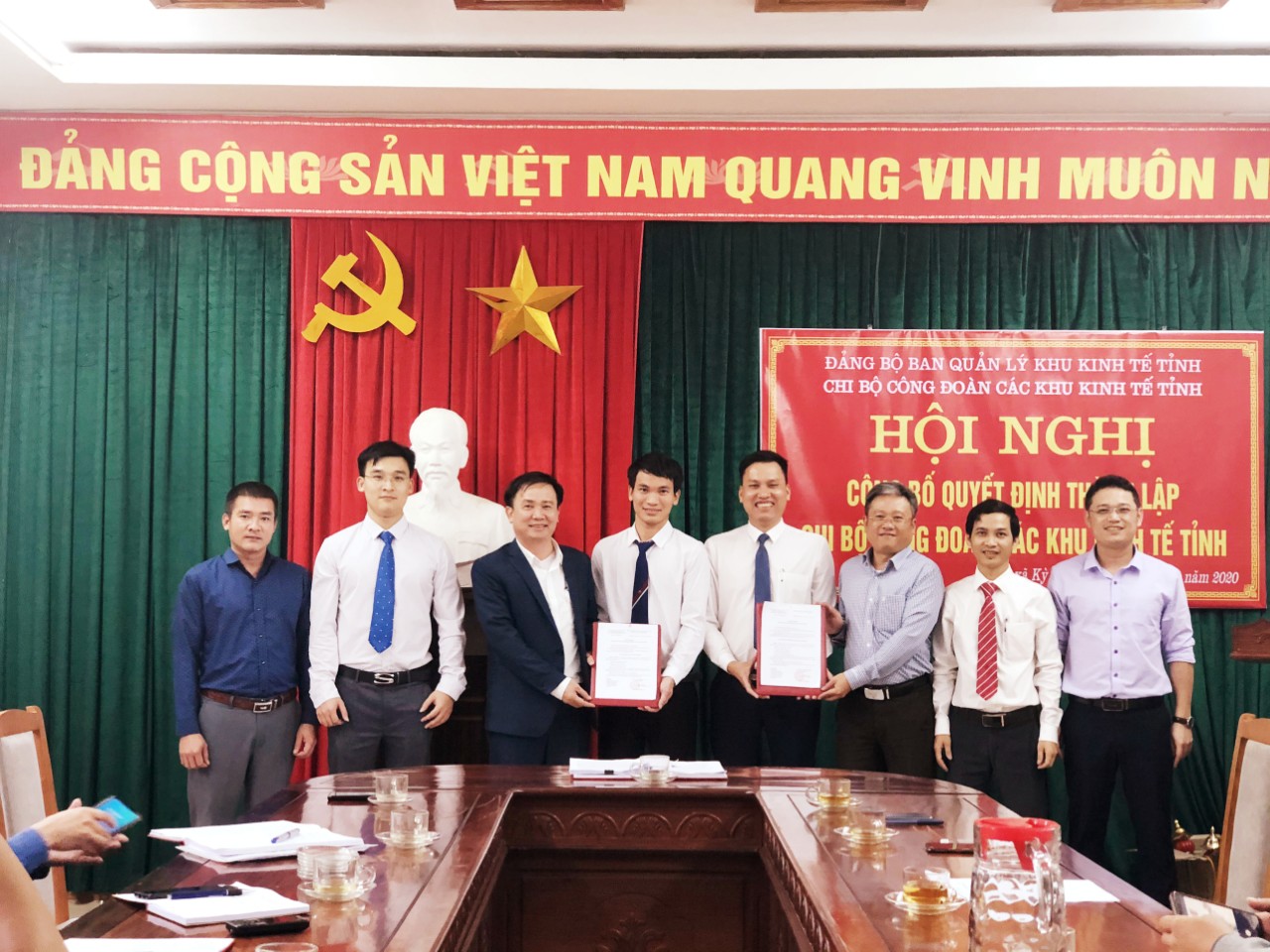 Lễ ra mắt Chi bộ Công đoàn các Khu kinh tế tỉnh