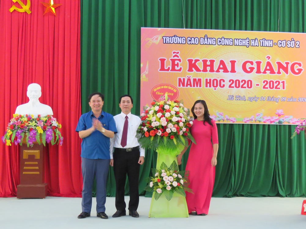 Trường CĐ Công Nghệ Hà Tĩnh: Khai giảng năm học mới 2020 - 2021 tại Cơ sở 2 ở Thị xã Kỳ Anh