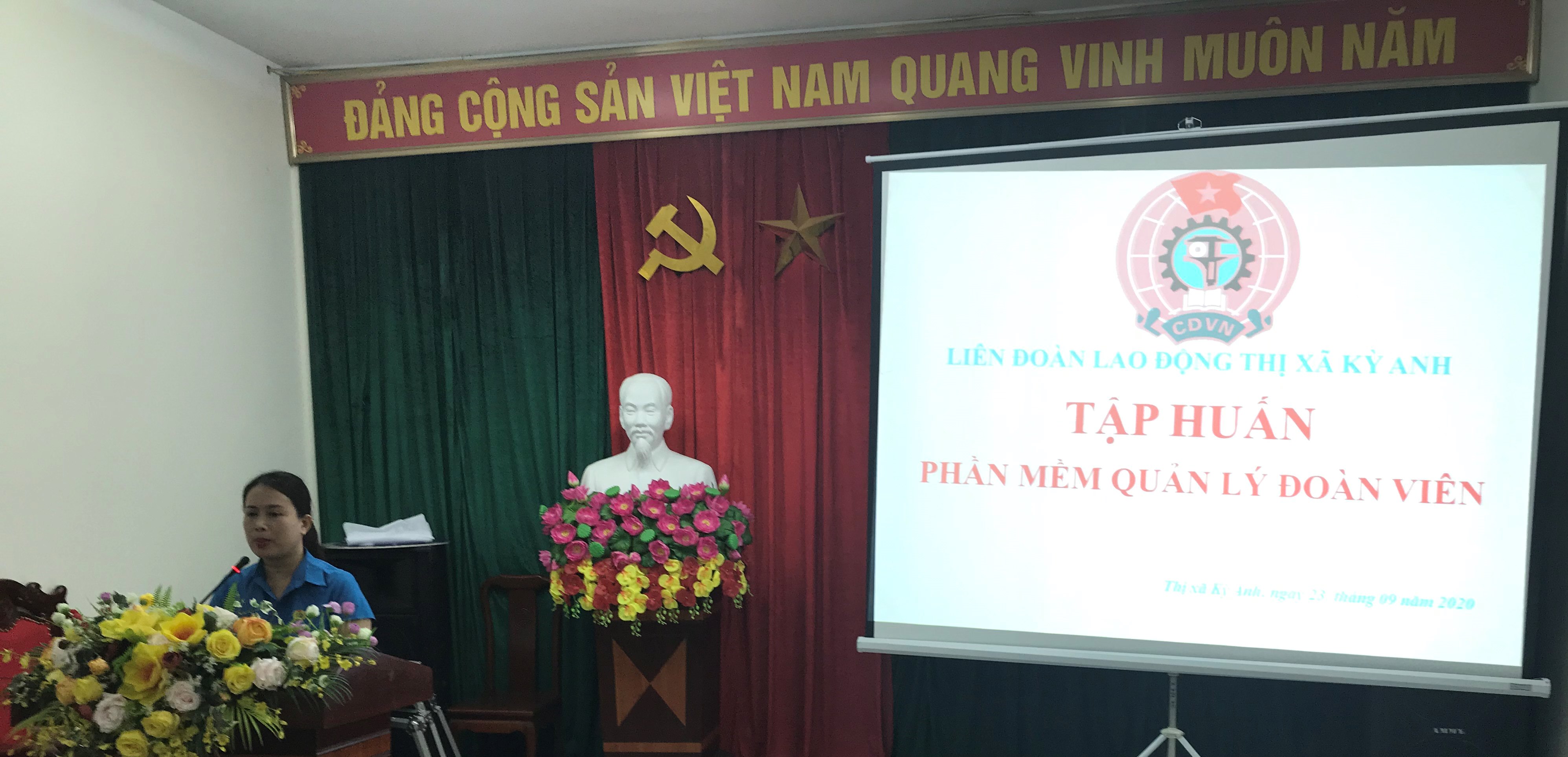 Thị xã Kỳ Anh: Tập huấn hướng dẫn sử dụng phần mềm quản lý đoàn viên