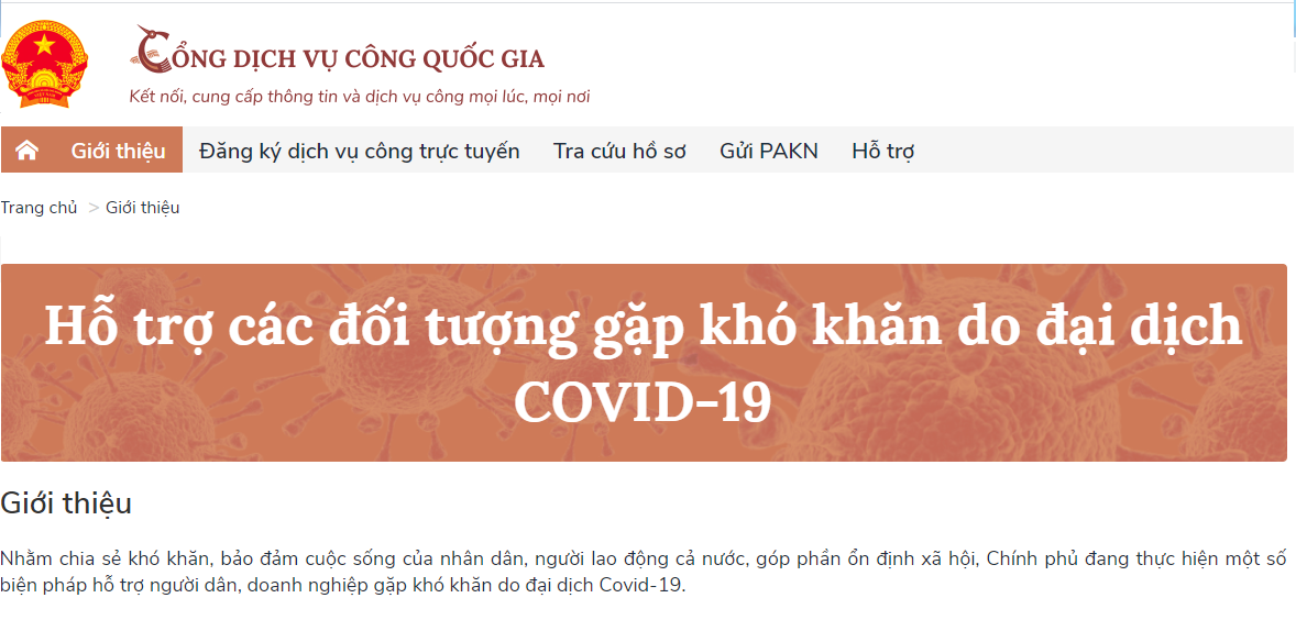 5 dịch vụ công trực tuyến hỗ trợ lao động, doanh nghiệp khó khăn do dịch COVID-19