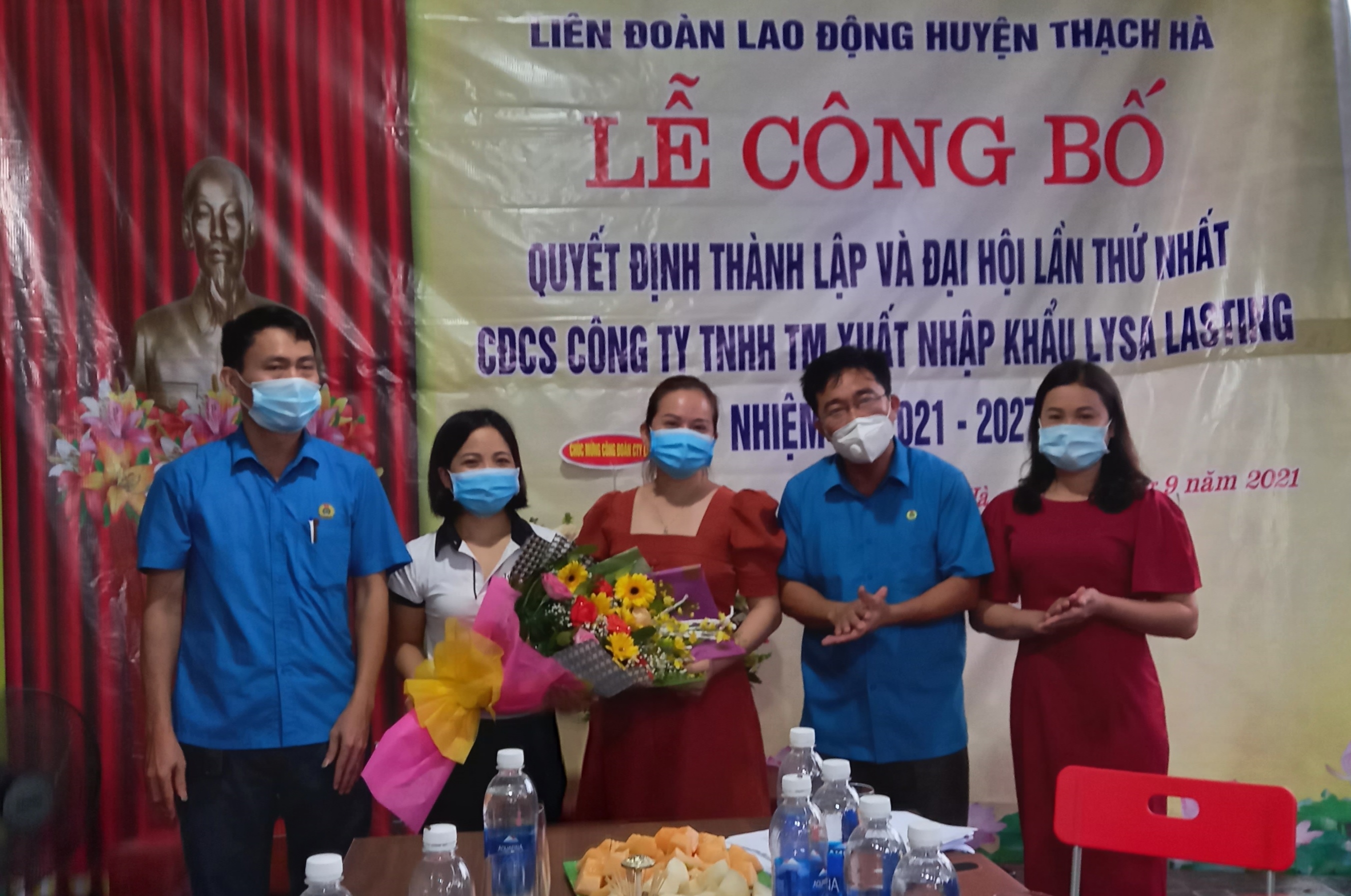 Thạch Hà: Tổ chức Lễ công bố Quyết định công nhận Công đoàn cơ sở Công ty TNHH Xuất nhập khẩu Lysa Lasting