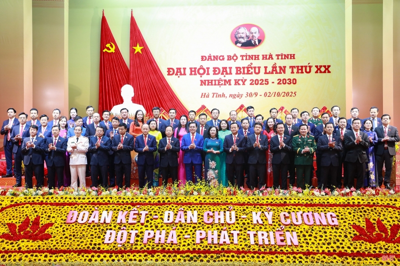 Đại hội đại biểu Đảng bộ Hà Tĩnh khóa XX thành công tốt đẹp