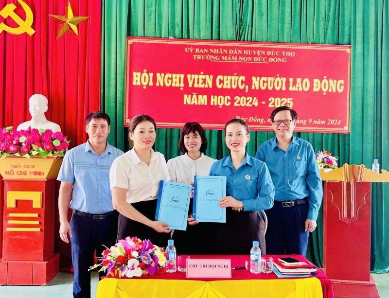 Đức Thọ: Hoàn thành Hội nghị viên chức, người lao động năm học 2024 - 2025