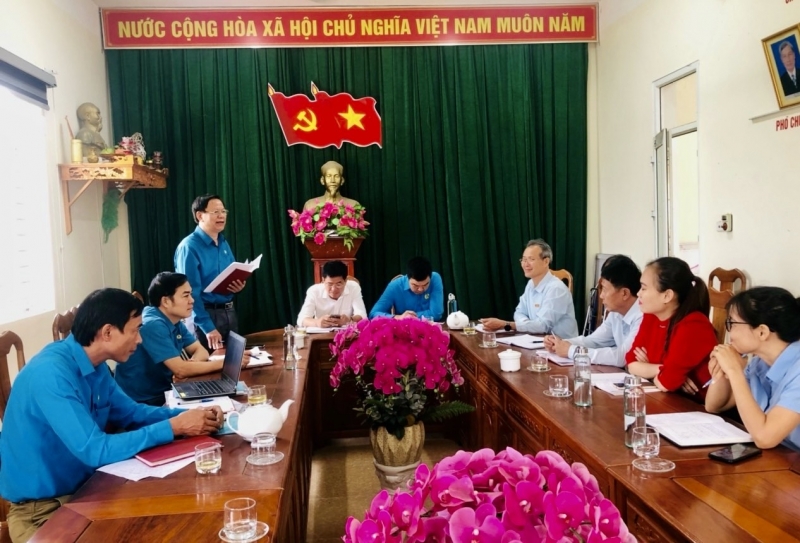 Đức Thọ: Kiểm tra, giám sát việc chấp hành Điều lệ Công đoàn Việt Nam tại một số CĐCS