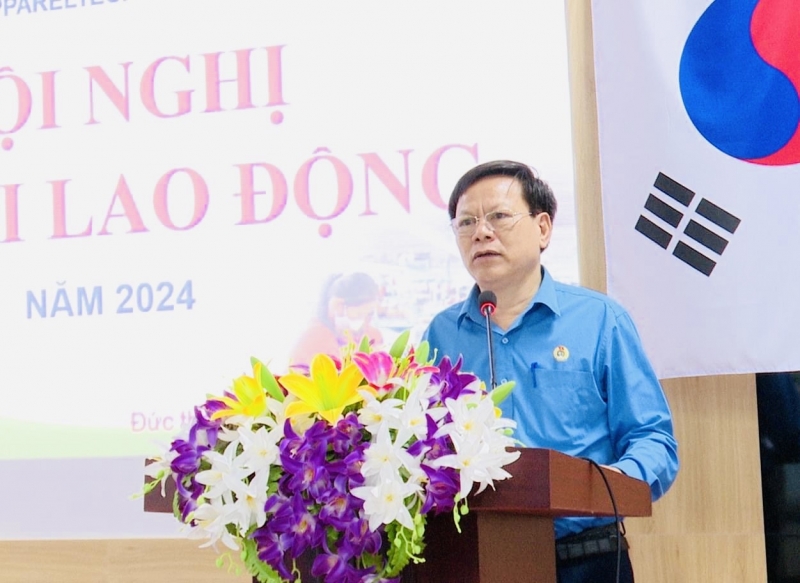 Đức Thọ: Công ty TNHH may mặc xuất khẩu Appareltech Hà Tĩnh tổ chức Hội nghị người lao động năm 2024.