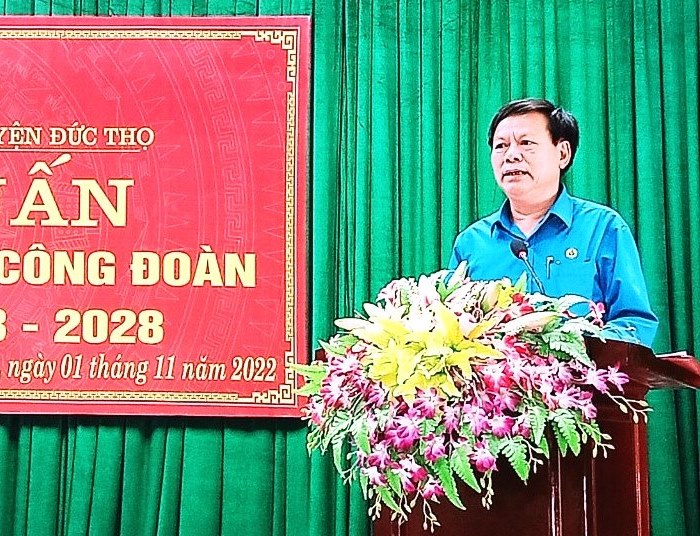 Đức Thọ: Tập huấn công tác Đại hội Công đoàn cơ sở nhiệm kỳ 2023 - 2028