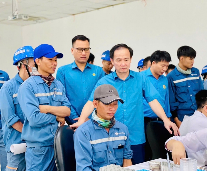 742 đoàn viên, người lao động được khám sức khỏe định kỳ.