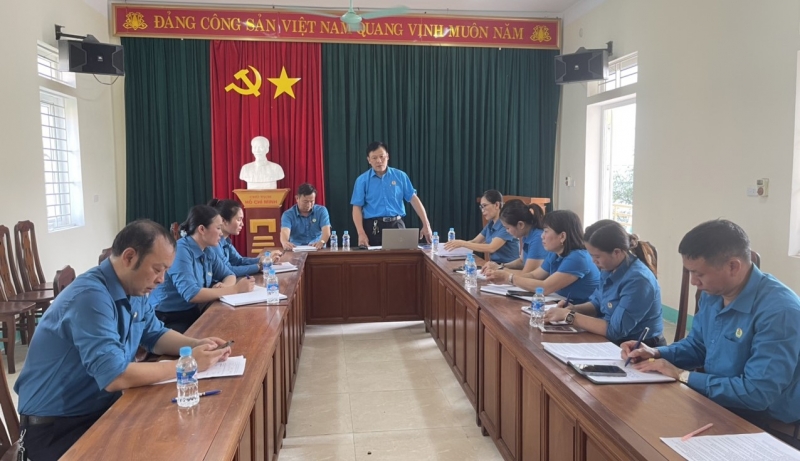Nghi Xuân: Hội nghị Ban Chấp hành triển khai hoạt động Tháng Công nhân và kỷ niệm 95 năm Ngày thành lập Công đoàn Việt Nam.
