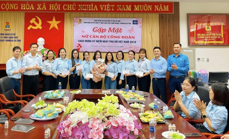 CĐCS Công ty TNHH Gang thép Hưng nghiệp Formosa Hà Tĩnh: Gặp mặt, tôn vinh nữ cán bộ Công đoàn bộ phận nhân Ngày Phụ nữ Việt Nam 20/10