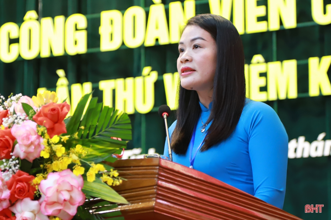 Đồng chí Hà Văn Oanh tái cử Chủ tịch Công đoàn Viên chức tỉnh Hà Tĩnh nhiệm kỳ 2023 - 2028