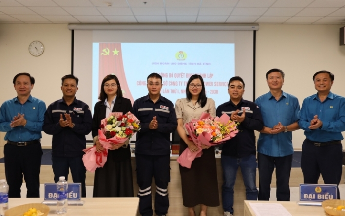 Thành lập CĐCS Công ty Koe Power Services kết nạp 63 công...