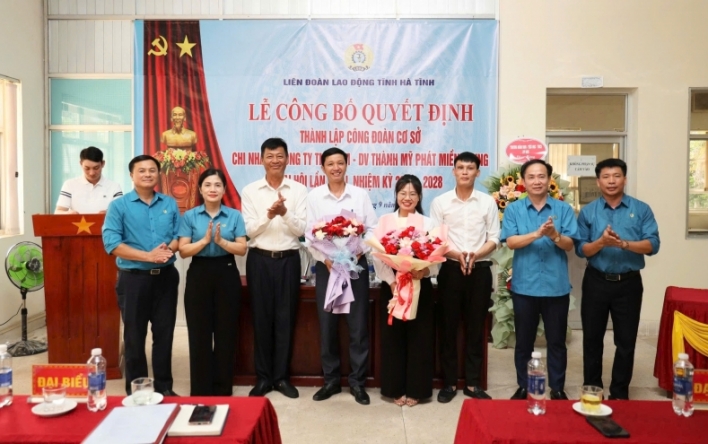 Thành lập Công đoàn cơ sở Chi nhánh Công ty TNHH TM-DV...